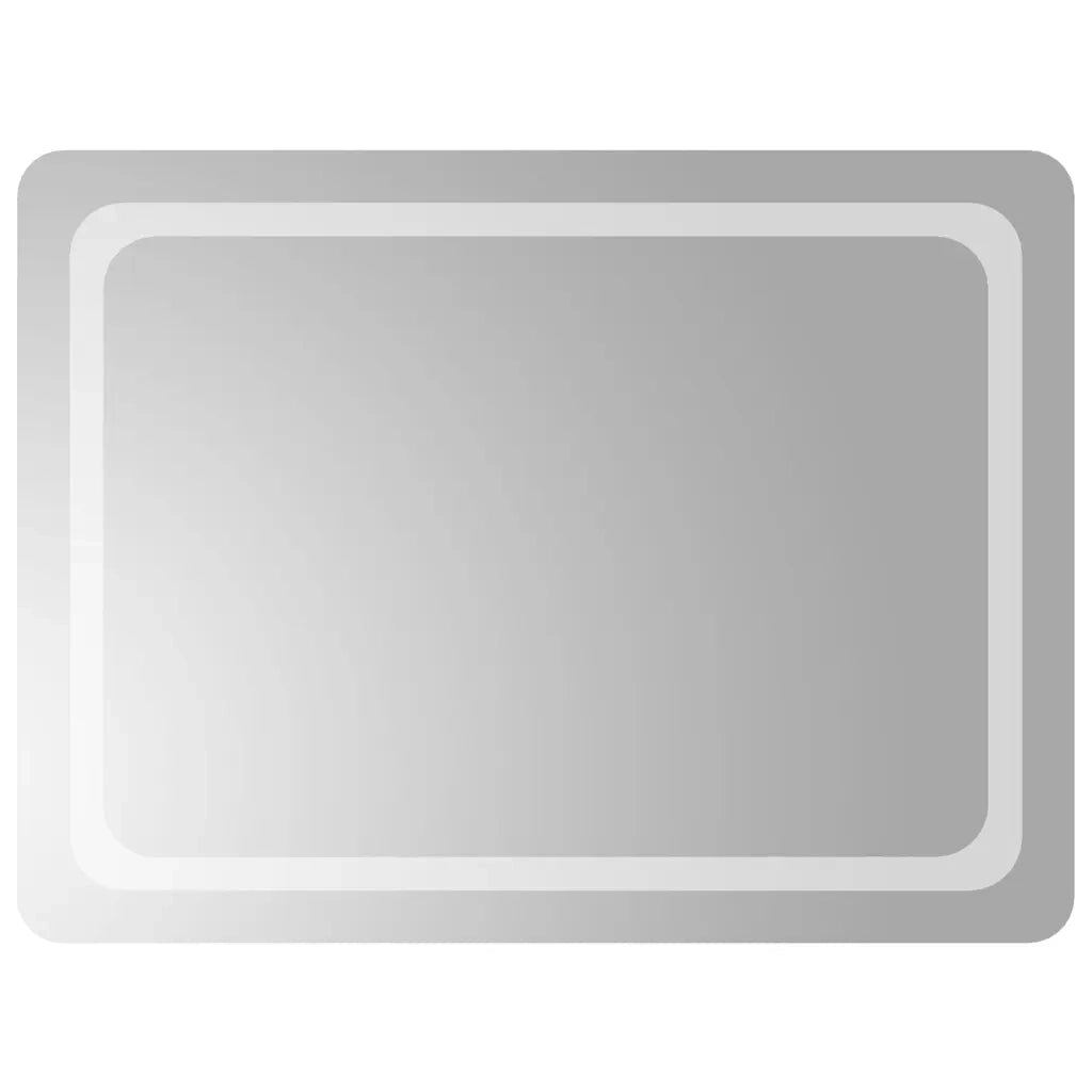 Specchio da Bagno con Luci LED 80x60 cm 151787
