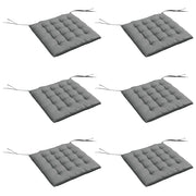 Cuscini per Sedie da Pranzo ¨C Minimal ¨C 6 Pezzi 40x40 cm Grigio