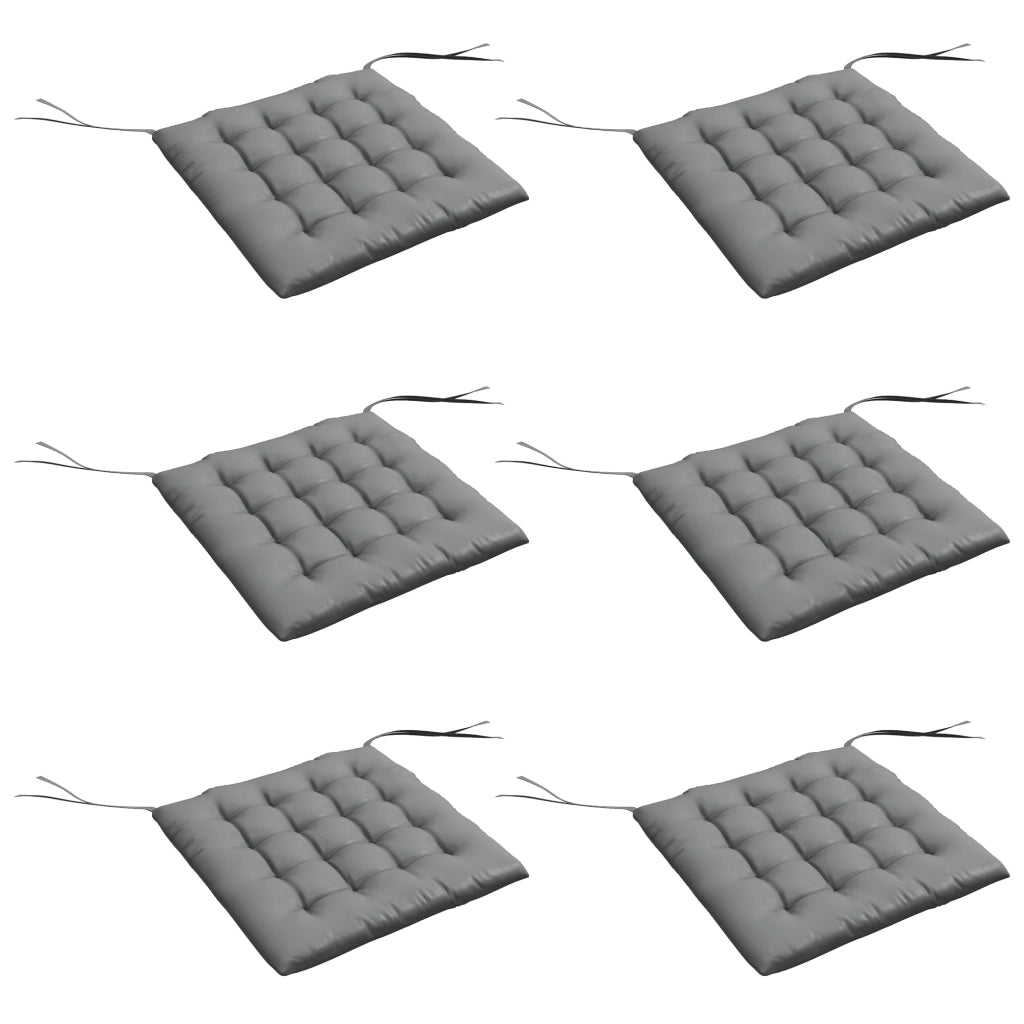 Cuscini per Sedie da Pranzo ¨C Minimal ¨C 6 Pezzi 40x40 cm Grigio