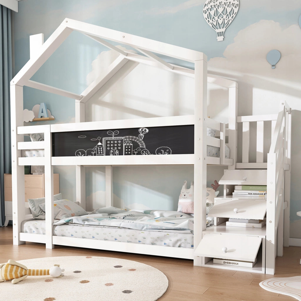 Letto a castello 90x200 - Xylo - Bianco