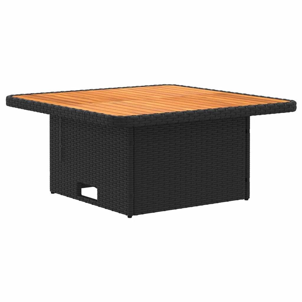 Set di Mobili con cuscino 4 pcs Nero e Turchese Rattan in PE 3422180