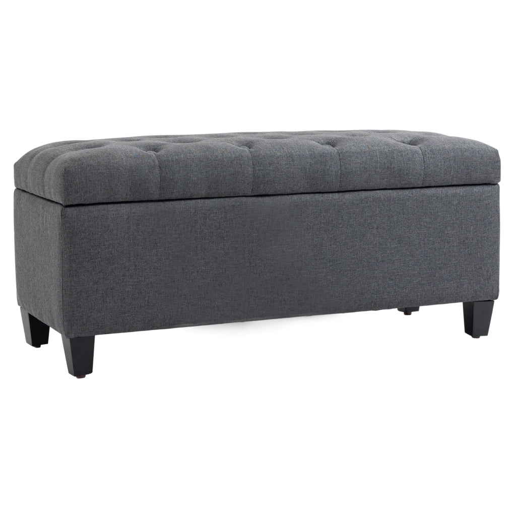 Pouf contenitore ¨C Minimal ¨C grigio scuro 100x40x44 cm