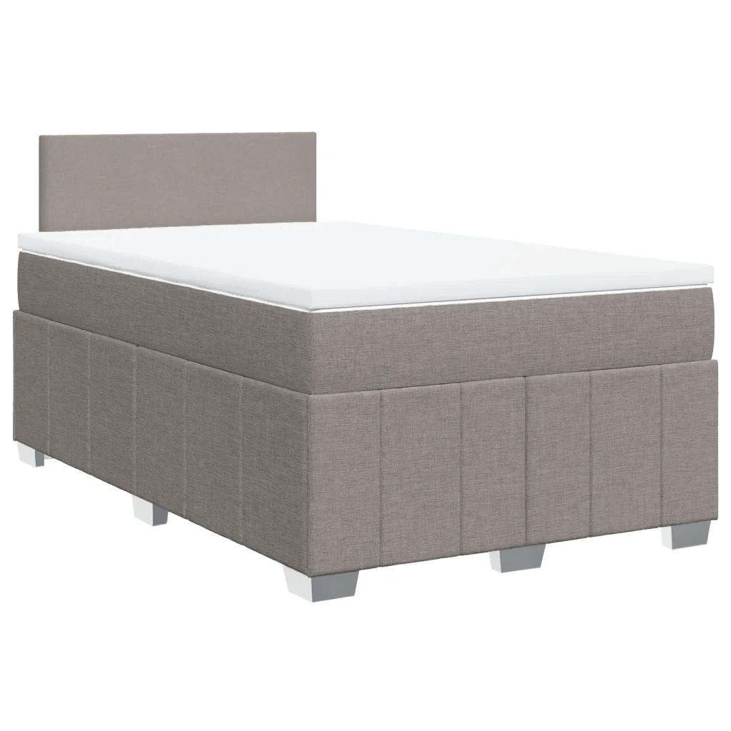 Giroletto a Molle con Materasso Tortora 120x190 cm in Tessuto 3289304