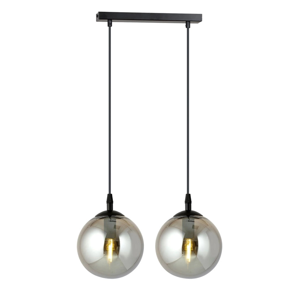 Lampada a sospensione Emibig Cosmo 2 2xE14 nero grafite