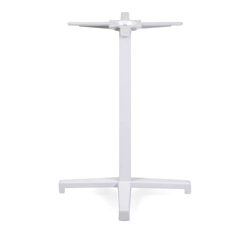 Base Tavolo Acciaio Peter Top Ghisa Bianco Cm 55x55h73