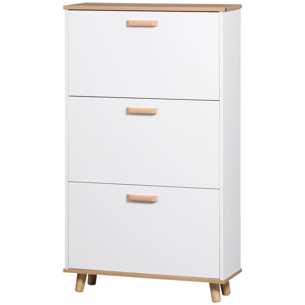 Scarpiera 3 Ante ¨C Minimal ¨C Bianco 70x23.5x122 cm