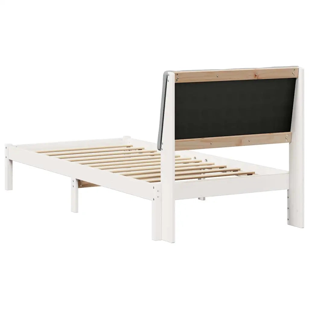 Struttura del Letto Bianco e grigio chiaro 90 x 190 cm
