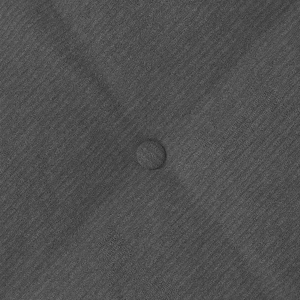 Cuscino per Schiena Grigio scuro 80 x 50 cm Tessuto in Cords 42014737