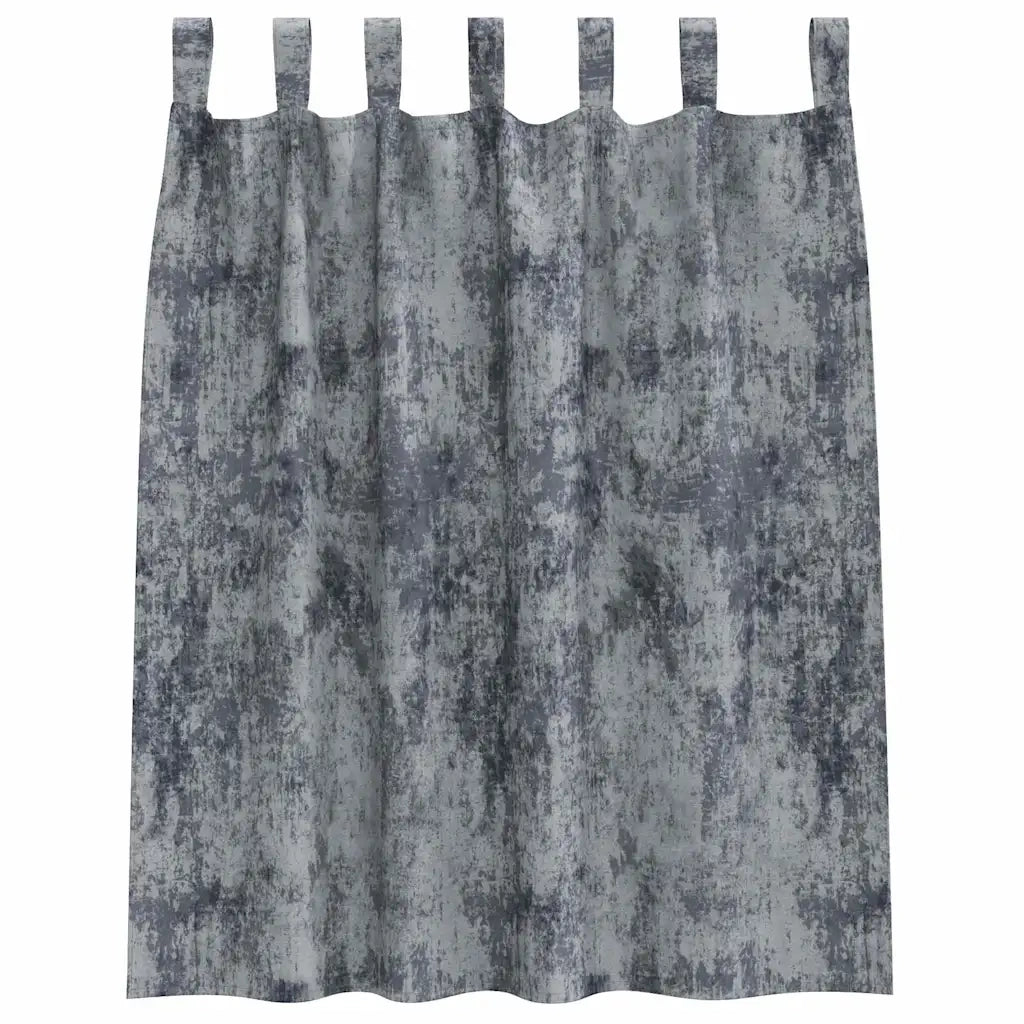 Tende in Velluto 2 pz Grigio Argento 140 x 140 cm Velluto