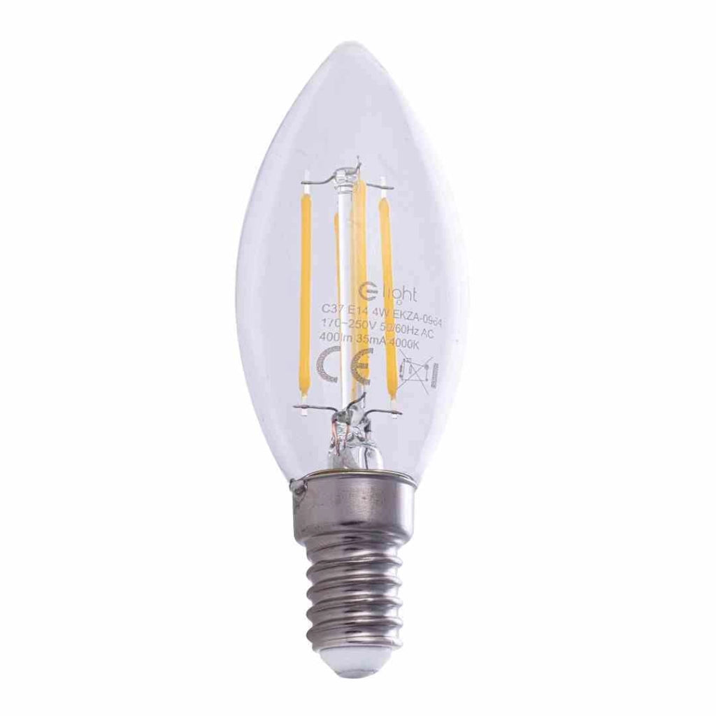 Lampadina LED Filament 4W E14 4000K 470lm Eko-Light
