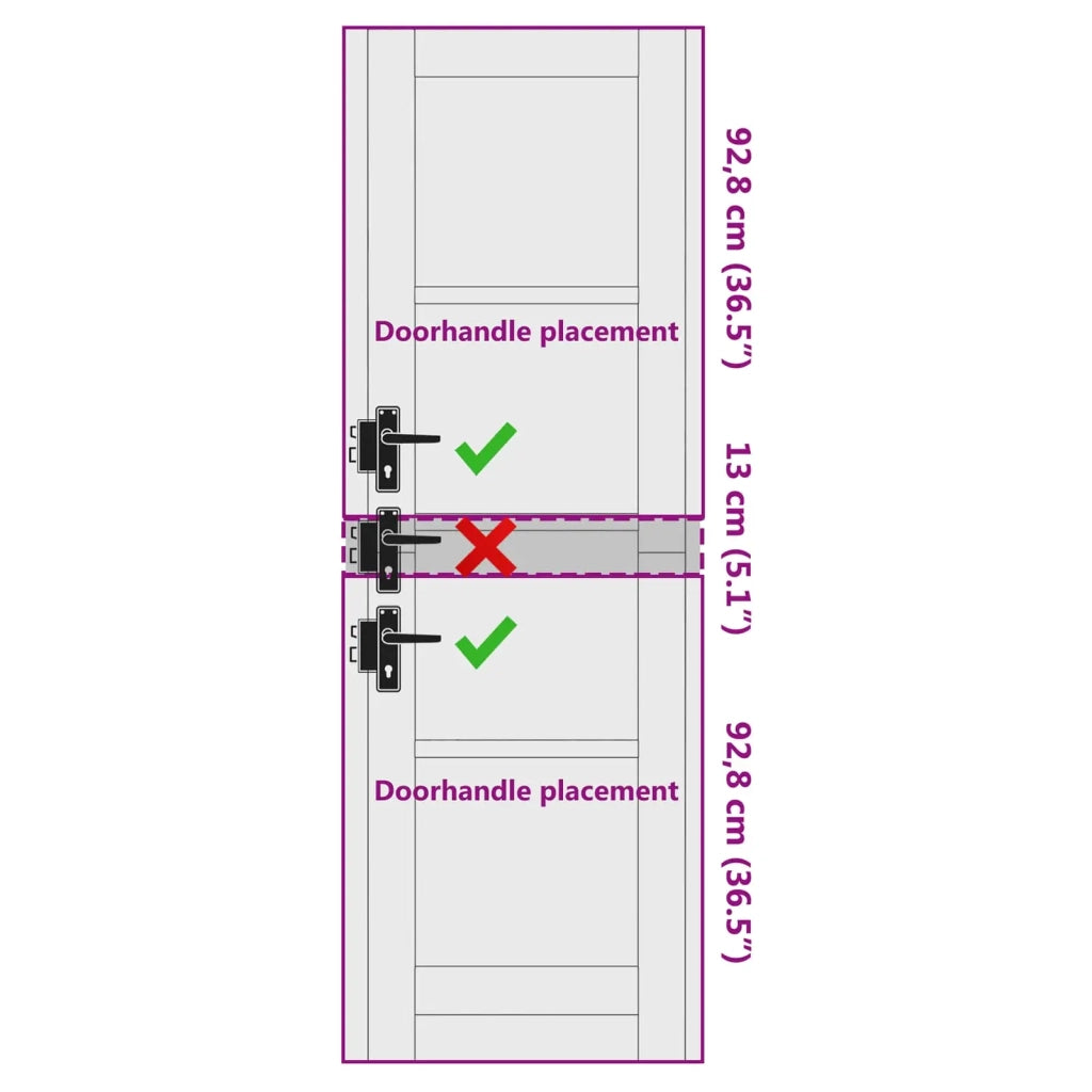 Porta Interna Bianco 61 x 198,5 cm Legno compensato 42052385
