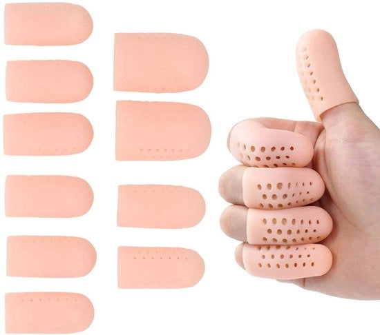 Protezione per le mani in silicone - Vendesi a 10 pezzi - Protezione contro bolle e screpolature - Manopole adesive - Rilassamento del dolore - Pieghevoli