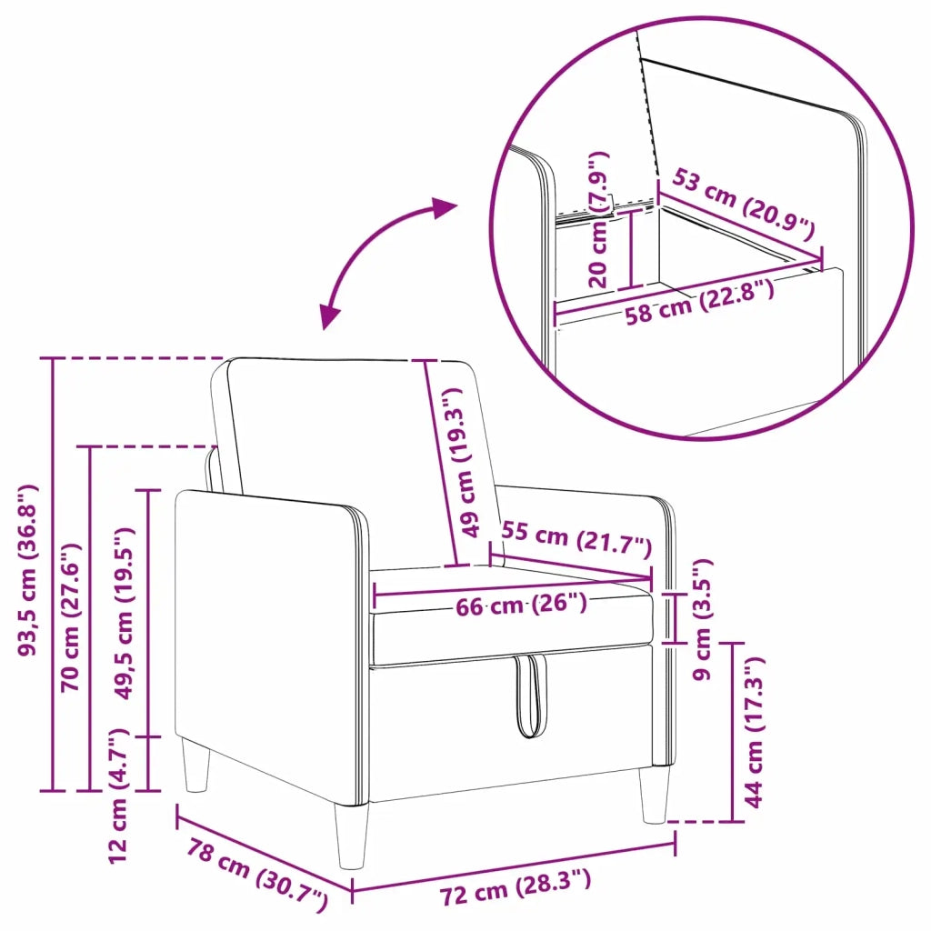 Set di Divani con Storage 2 pz Rosa Poliestere 3429194