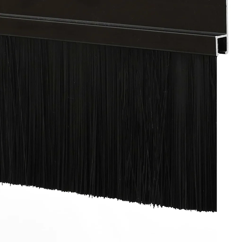 Spazzole per porte autoadesive 12 pcs Nero 100 cm 42019567
