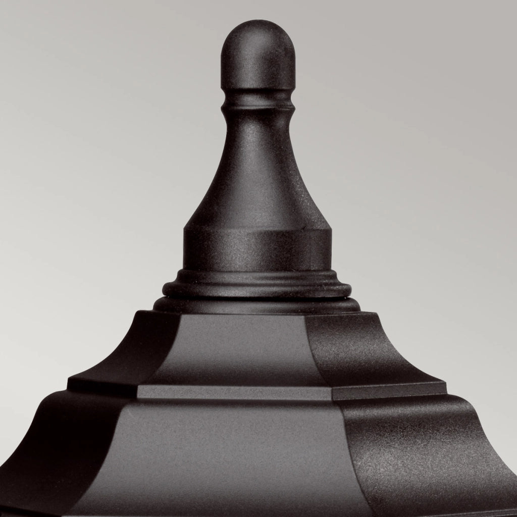 Lampada esterna a colonna nera E27 60W Kinsale Elstead