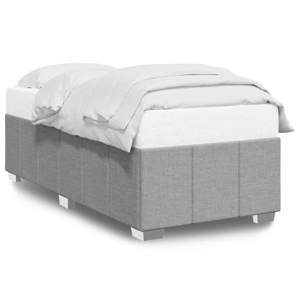 Giroletto senza Materasso Grigio Chiaro 90x200 cm Tessuto