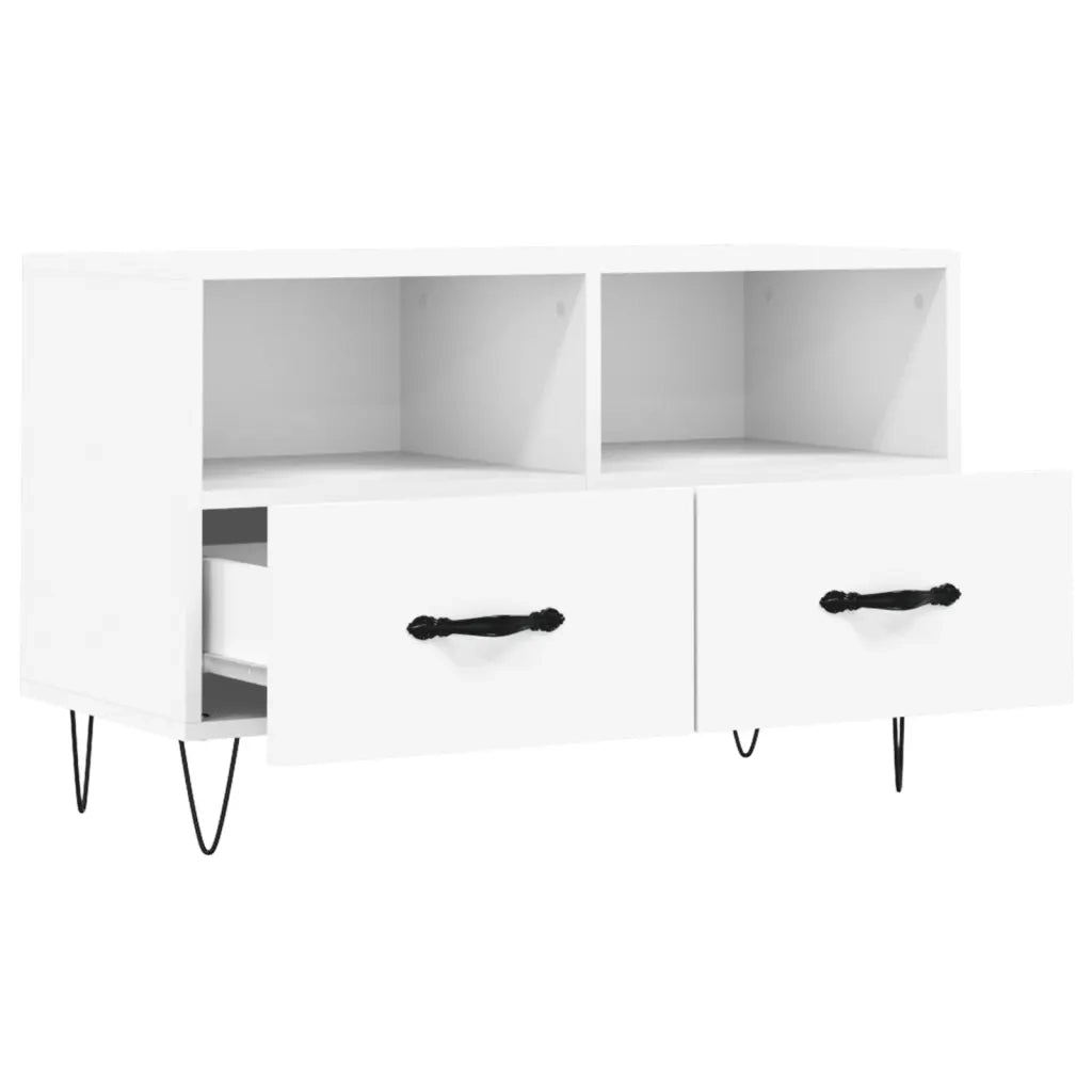 Mobile TV | Armadietto TV | Mobile Porta TV Bianco 80x36x50 cm in Legno Multistrato