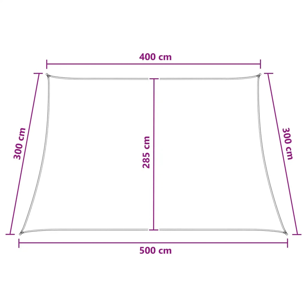 Telo Ombra Blu e Bianco 4 / 5 x 3 m HDPE 42032923