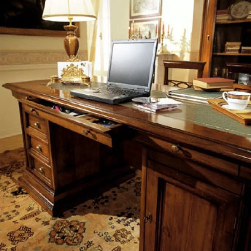 Studio classico completo in legno tinta noce - Mobili 2G