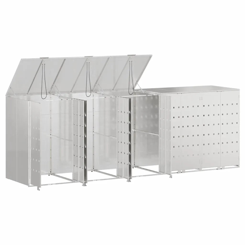 Contenitore per Rifiuti per 3 Bidoni 340 x 77.5 x 115.5 cm 3394791