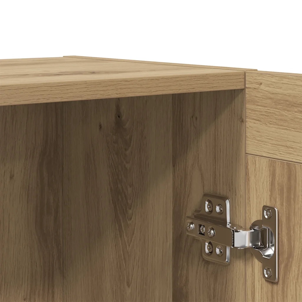 Credenza-Buffet-Armadio da cucina Rovere Artigianale 120x30,5x70 cm in Truciolato 383196