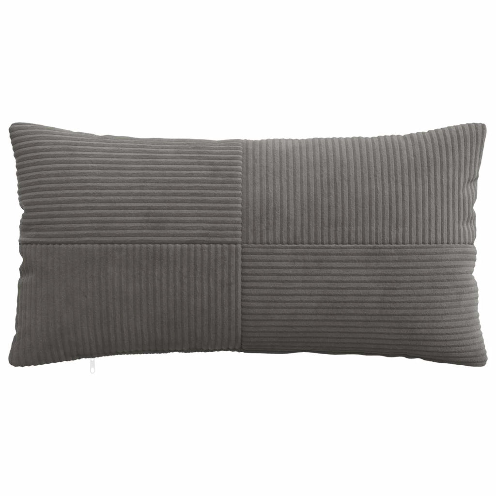 Federa 2 pcs ALMELO Grigio Scuro 40 x 70 cm corduroy 914487