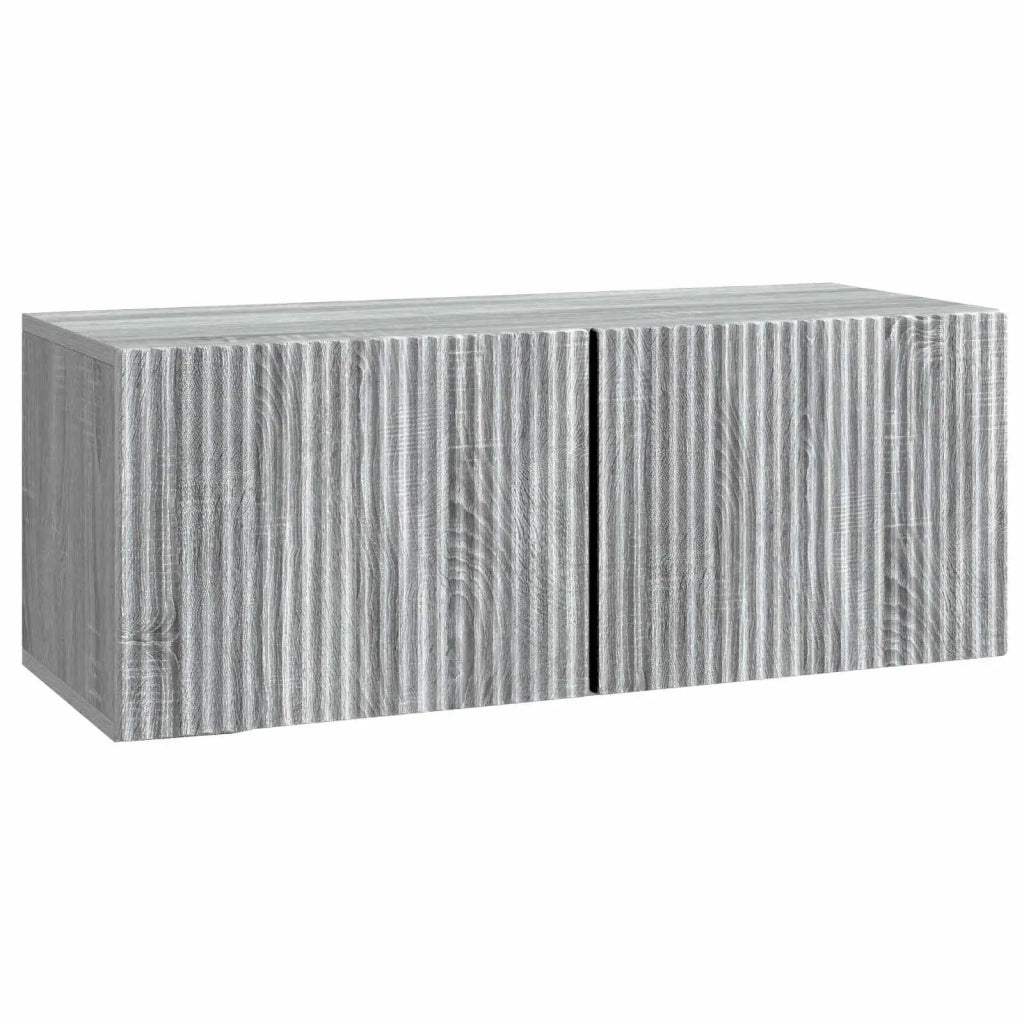 Mobile Porta TV da Muro-Credenza per TV sospesa Grigio Sonoma 78,5 x 31 x 30 cm 734570