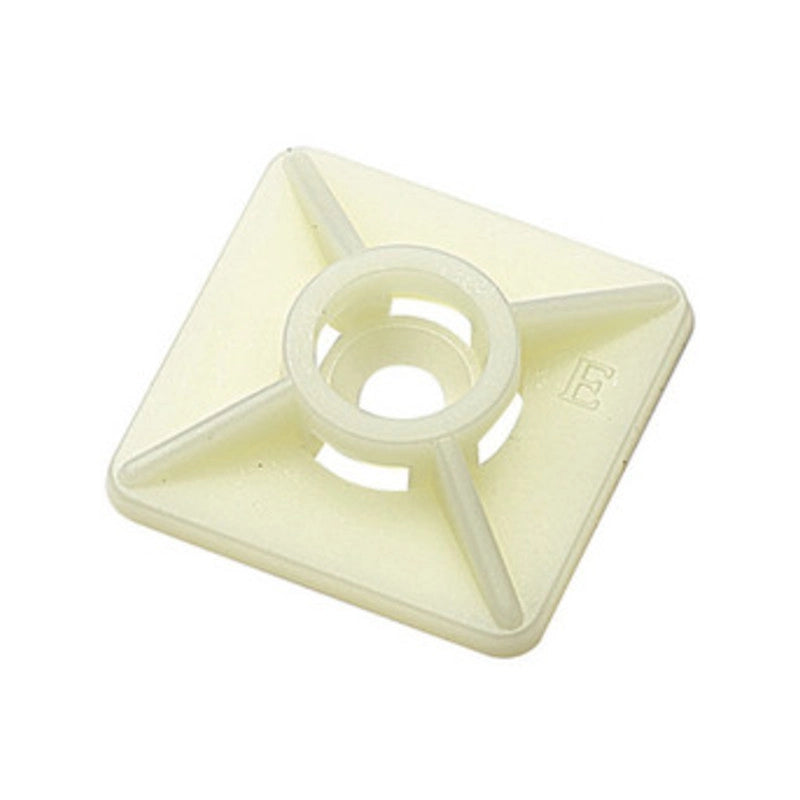 ELEMATIC BASETTA P/FASCETTA BIDIREZION 19X19 MM  100 PZ