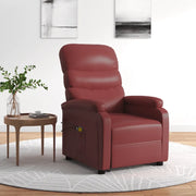 Poltrona Alzapersona Rosso Vino Similpelle 321287