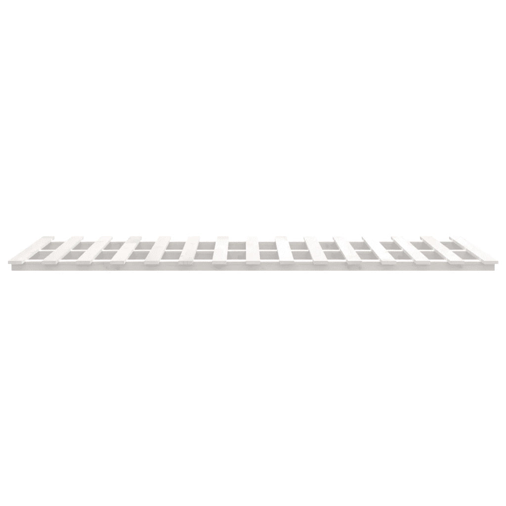 Letto senza Materasso-Struttura Letto Bianco 120x190 cm Legno Massello di Pino 347774