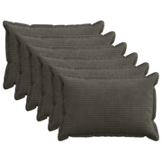 Federa 6 pz HOUTEN Antracite 50 x 75 cm corduroy 919816