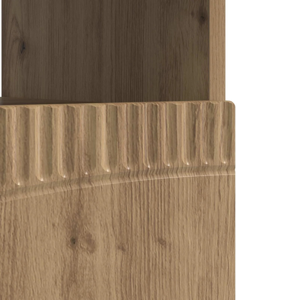 Mobile TV LED Rovere Artigianale Legno ingegnerizzato 897444