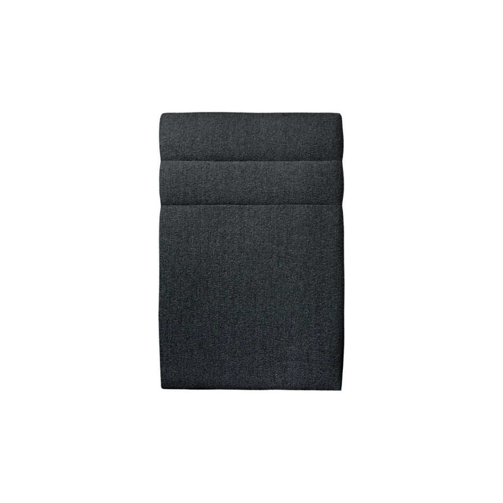 Letto 90x190 cm con testiera in linea - tessuto bouclé