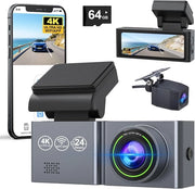 Dashcam per Auto - Doppia - Sorveglianza con Due Camere - Full HD - Nero