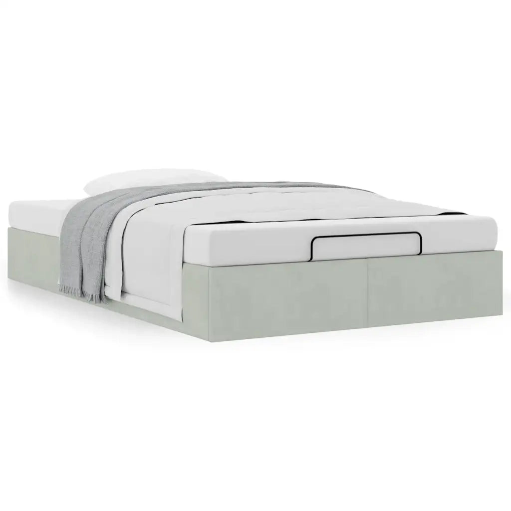 Struttura Letto Pouf Senza Materasso 120x190 cm Velluto 3310949