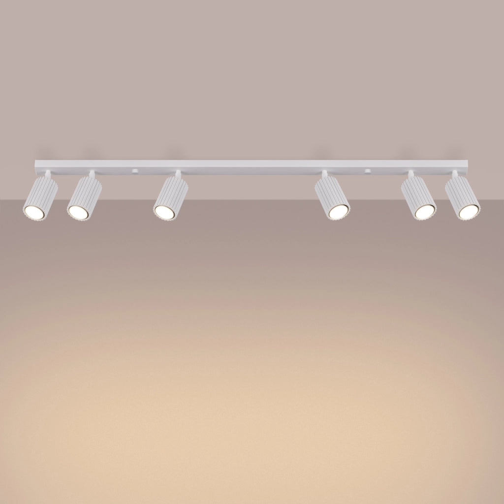 Lampada da soffitto KARBON 6L bianco