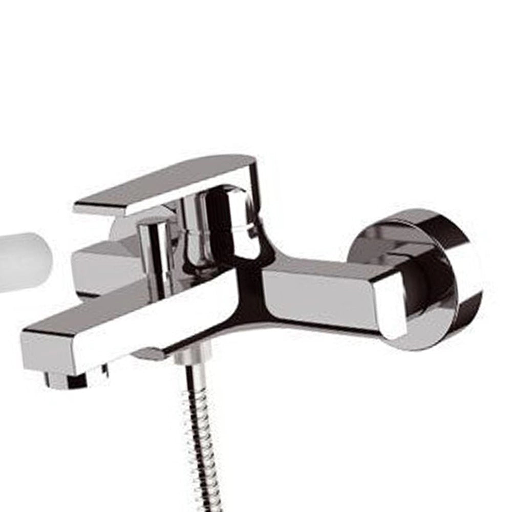 Miscelatore monocomando vasca con accessori tondo moderno
