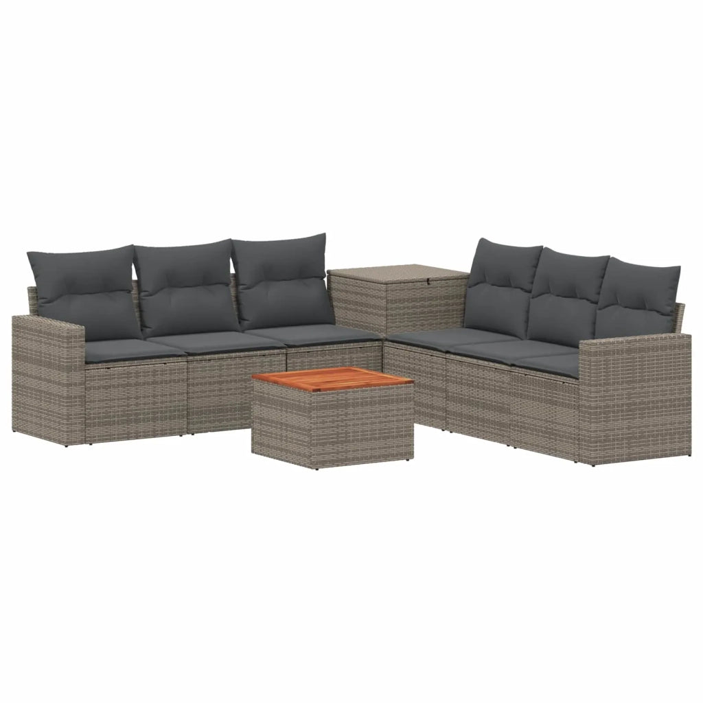 Set di divani 8 pz Grigio e Grigio Scuro 3448334