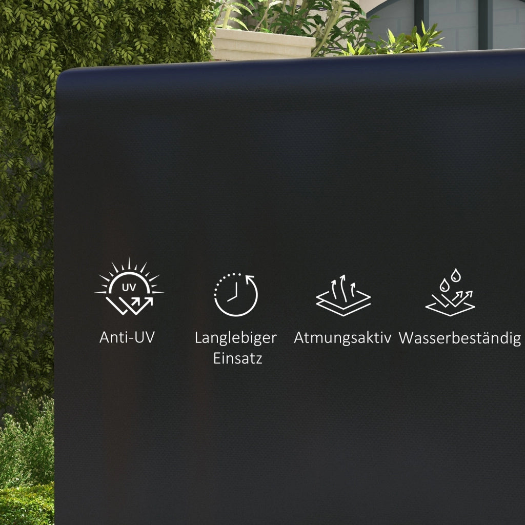Copertura per Mobili da Giardino ¨C zephmum ¨C Nero 215x155x150 cm