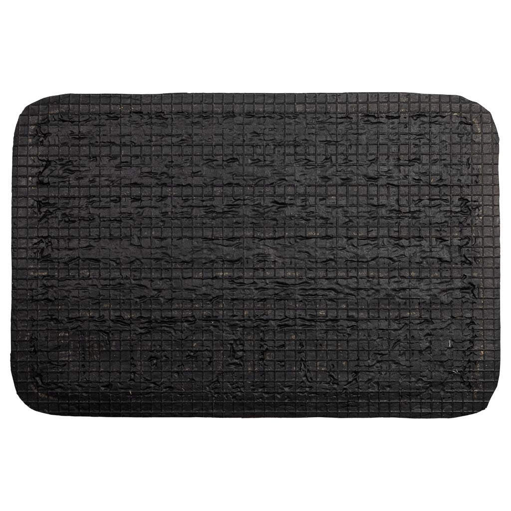 Zerbino in fibra e gomma marrone 60x40