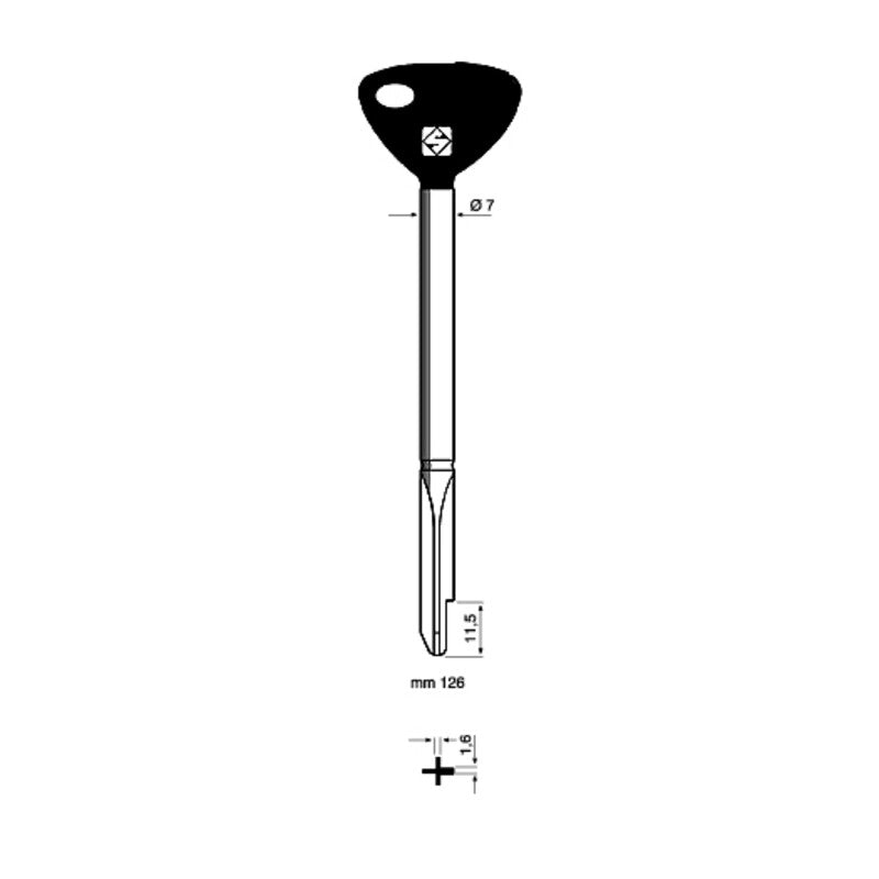 CHIAVI SILCA CROCE XY10P FE T.P.- 5,0 pz