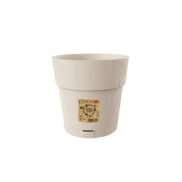 Vaso da Esterno Interno Ethica Colore Gesso 20 x 19 cm Stefanplast