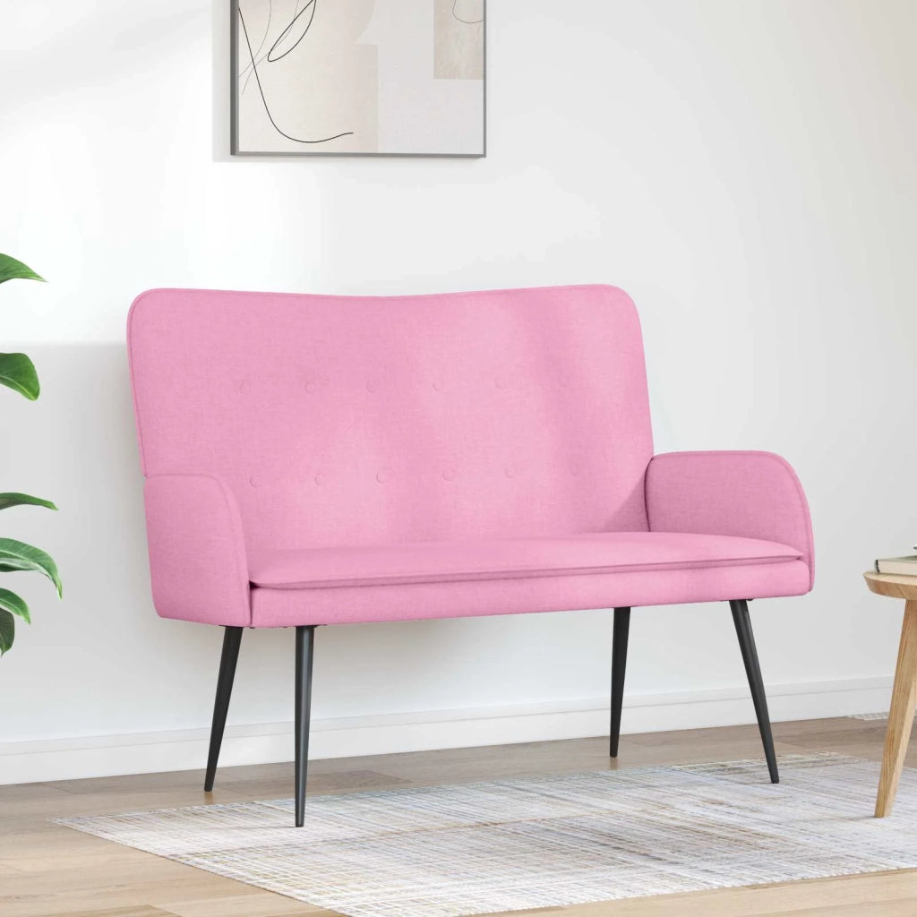 Divano a 2 Posti Rosa 115 x 61 x 87 cm Tessuto 42028912
