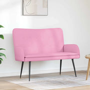 Divano a 2 Posti Rosa 115 x 61 x 87 cm Tessuto 42028912