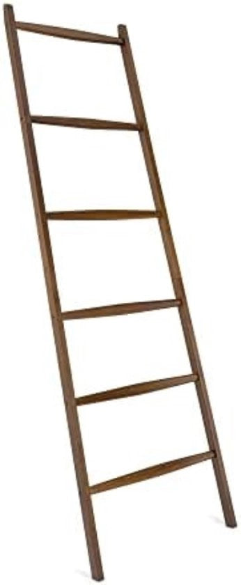 Scala per bagno in legno scuro