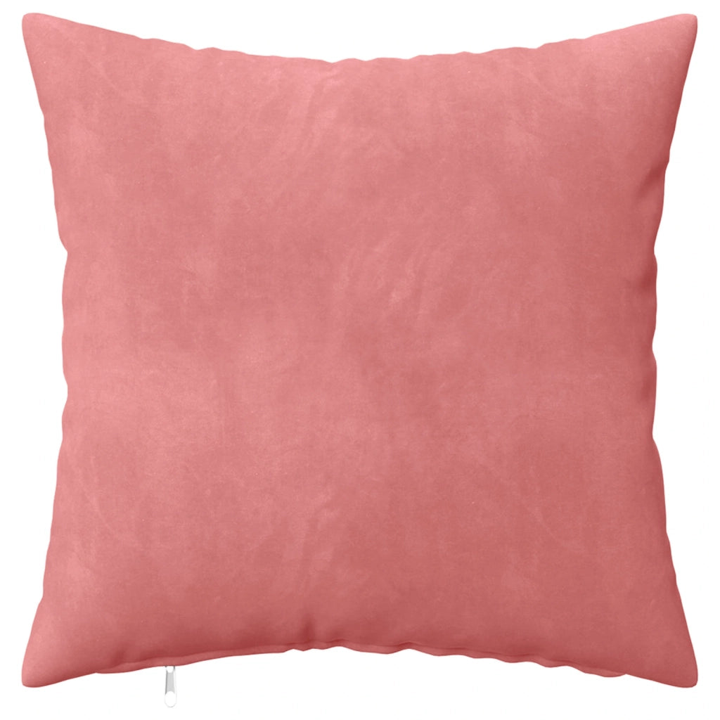 Federa 6 pcs HEERLEN Rosa 40 x 40 cm Velluto 908366