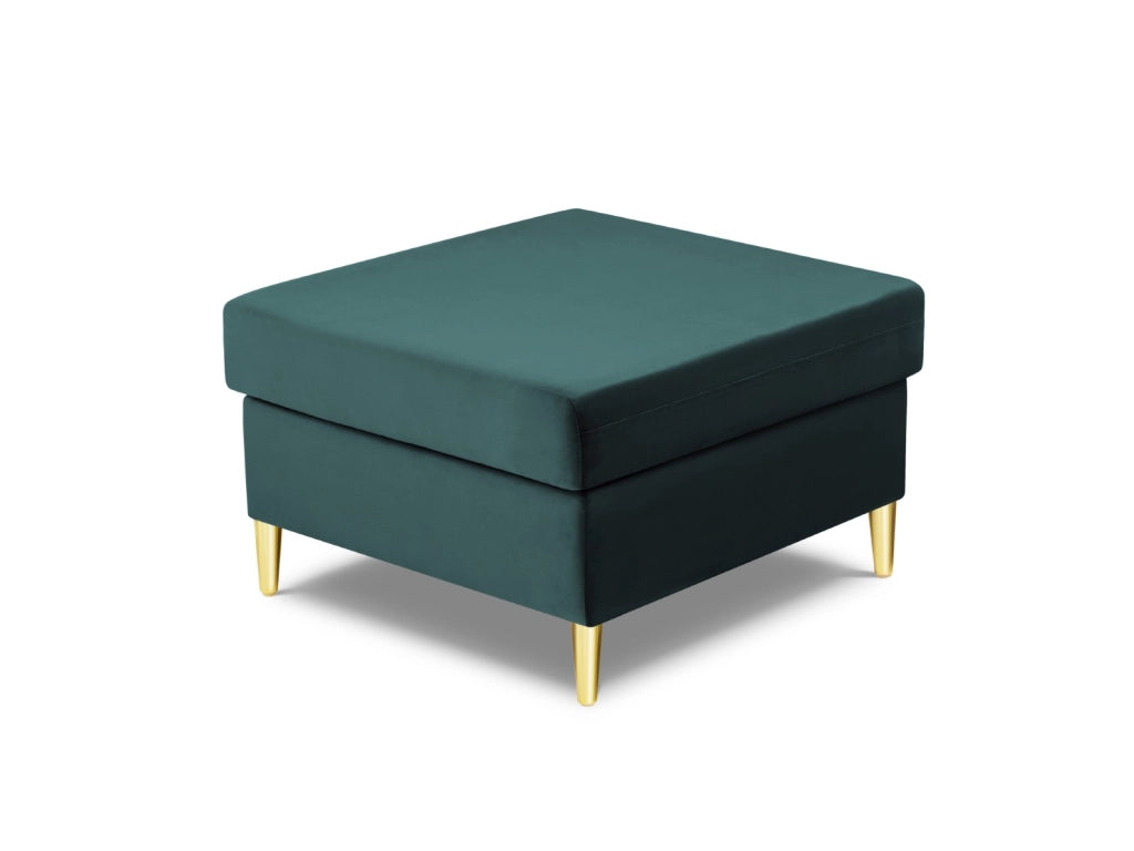 Cosmopolitan Design - Pouf "Kyoto" in velluto petrolio 