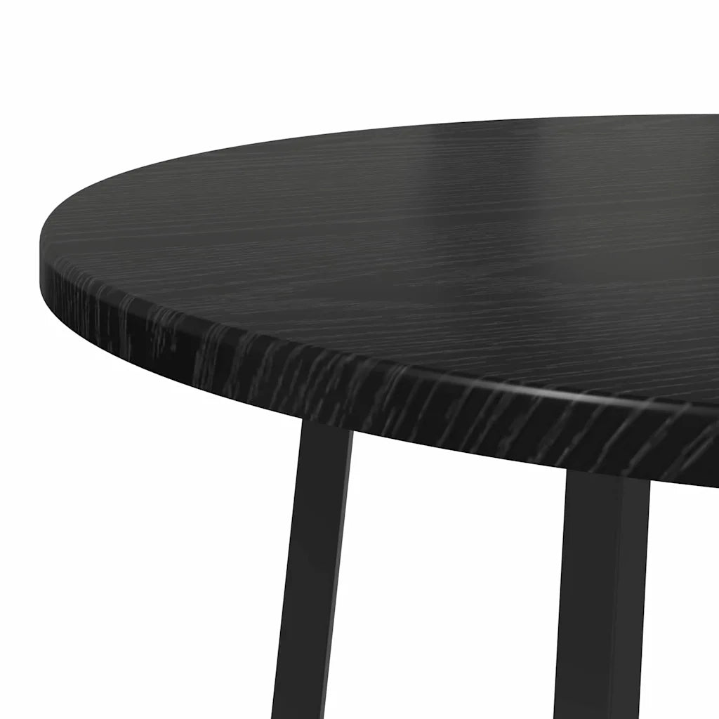 Set tavolini con lo scaffale 2 pz | Tavolo laterale Rovere Nero