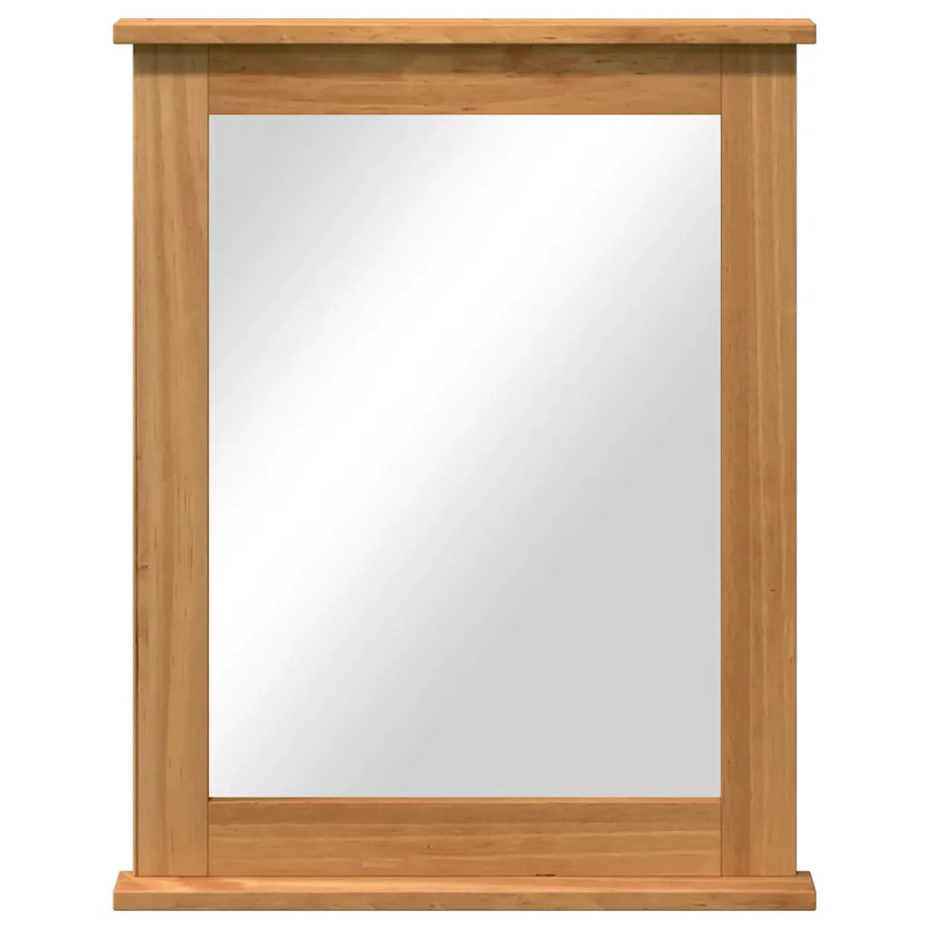 Specchio Rettangolare VIGO Marrone miele 55,5 x 5 x 70 cm