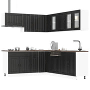Set Mobili da Cucina 11 pz Lucca Neri Legno Multistrato 3314922